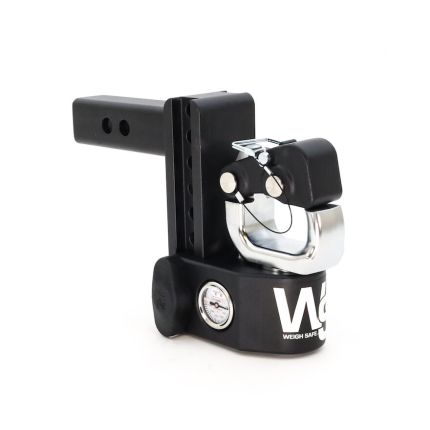 Weigh Safe Steel Pintle Heavy Duty Adjustable Trailer Hitch w/ Lock pin 8" Drop, 15,000lbs for 2" Hitch