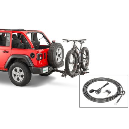 Quadratec 92034-1008-w/lock, 2 Bike Platform Rack, 2" inch Hitch