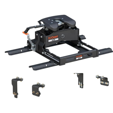 2004-2024 Nissan Titan 5th Wheel Hitch 20K w/ S20 Slider for Standard Short Bed, Curt, A16, 16540-564-204-470