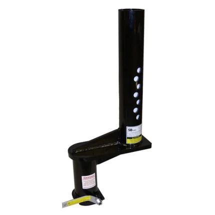 PopUp SB1XL Gooseneck 4" Round Coupler, 9" Offset for FlatBeds Recessed Balls, 2-5/16" Ball 24,000lbs