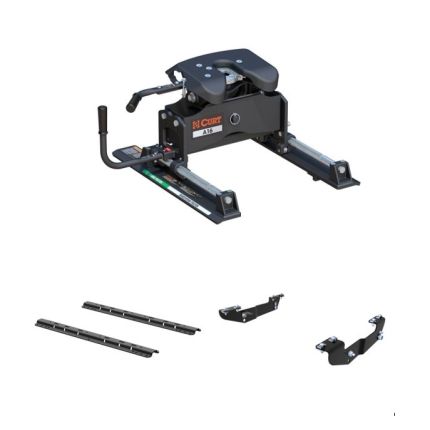 2020-2026 Chevy/GMC Silverado Sierra 1500 5th Wheel Hitch 16K w/ R16 Slider for Standard Short Bed, Curt, A16, 16520-560-204-469