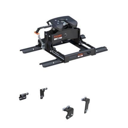 2004-2024 Nissan Titan 5th Wheel Hitch 16K w/ R16 Slider for Standard Short Bed, Curt, A16, 16520-560-204-470