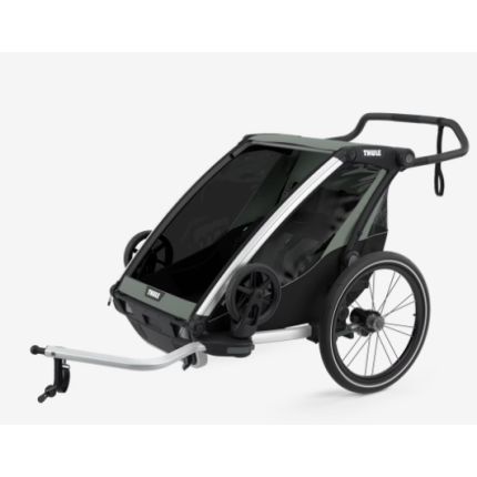 Thule 10203022 Chariot Lite Double, Bike Trailer Double Child, Agave Green