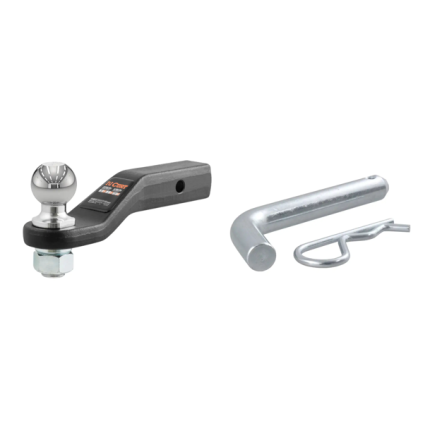 Curt Ball Mount 2" Inch Drop, 1" Inch Rise, 15,000lbs, 2-5/16" Ball, w/pin, 2" Inch Hitch, MH45340-B