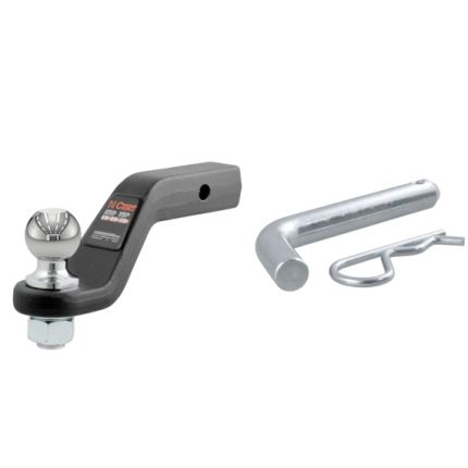 Curt Ball Mount 4" Inch Drop, 2" Inch Rise, 15,000lbs, 2-5/16" Ball, w/pin, 2" Inch Hitch, MH45341-B