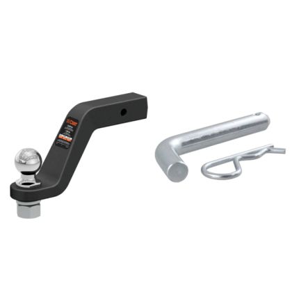Curt Ball Mount 6"Inch Drop, 5"Inch Rise, 15,000lbs, 2-5/16" Ball, w/pin, 2" Inch Hitch, MH45342-B