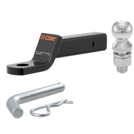 Curt Ball Mount 2" Inch Drop, 1" Inch Rise, 10,000lbs, 2" Ball, w/pin, 2" Inch Hitch, MH45310-B