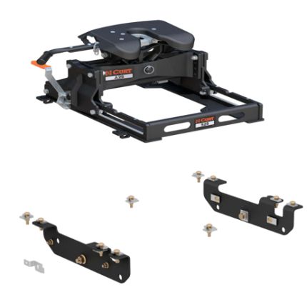 2005-2010 Ford F-250 F-350 F-450 Super Duty  5th Wheel 25K w/ S25 Slider Trailer Hitch for Standard  Short Bed, Curt, A25, 16580-574-204-448