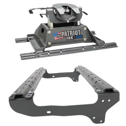 2008-2018 Chevy/GMC Silverado Sierra 1500 5th Wheel Hitch 16K for Standard Long Bed Truck, B&W, Patriot, RVK3200-2503