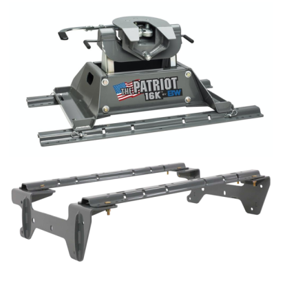 2019-2026 Chevy/GMC Silverado Sierra 1500 5th Wheel Hitch 16K for Standard Long Bed Truck, B&W, Patriot, RVK3200-2504