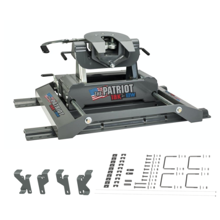 2003-2012 RAM 2500 3500 5th Wheel Hitch 18K w/ Slider for Standard Short Bed Truck, B&W, Patriot, RVK3270-2600