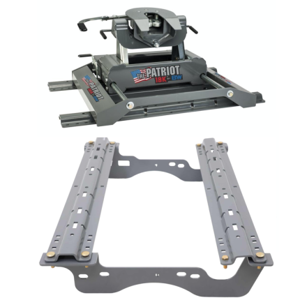 2017-2026 Ford F-250 F-350 Super Duty 5th Wheel Hitch 18K w/ Slider for Standard Short Bed Truck, B&W, Patriot, RVK3270-2406