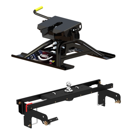 Pullrite 3900 Single Point Attachment 5th Wheel Trailer Hitch Gooseneck Adapter, 24K for Chevy/GMC