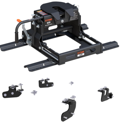 2013-2026 RAM 2500 5th Wheel Hitch 16K w/ S20 Slider for Standard Short Bed, Curt, E16, 16515-564-204-427