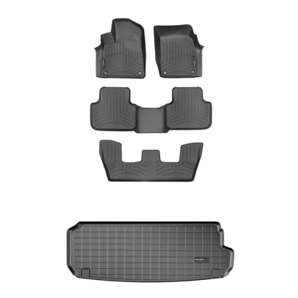2017-2025 Audi Q7 WeatherTech Auto Floor Liner Complete Set, WT448871-448875-448873-40853