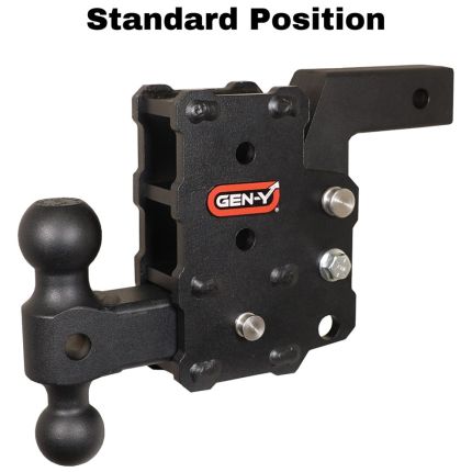 (Discontinued) Gen-Y GH-15011 Phantom Flip, Adjustable Ball Mount , 2" Hitch, 6" Drop, Multi Gate