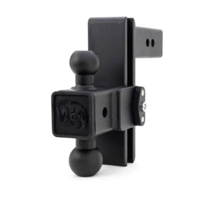 Weigh Safe Steel 180 PRO Heavy Duty Adjustable Trailer Hitch with 2", 2-5/16" and Lock pin 6" Drop, 15,000lbs