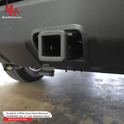2022-2025 Toyota Tundra Front Hitch Receiver, Stainless Steel, EcoHitch x7919s, 10,000 Lbs, 2" inch Hitch