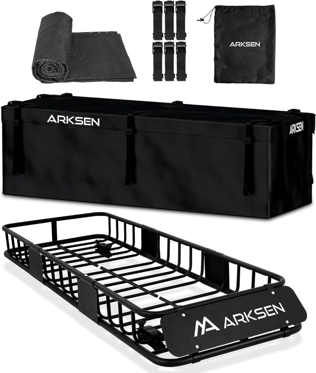 ARK 64 x 23 Heavy Duty Skinny Steel Roof Rack Cargo, w